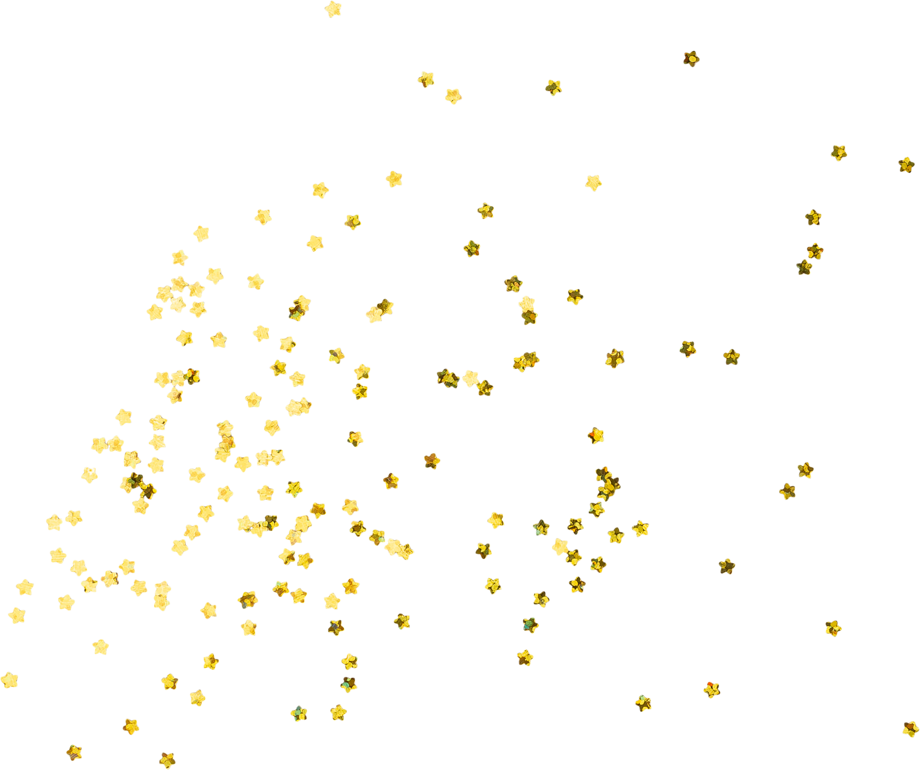 Scattered Gold Star Confetti